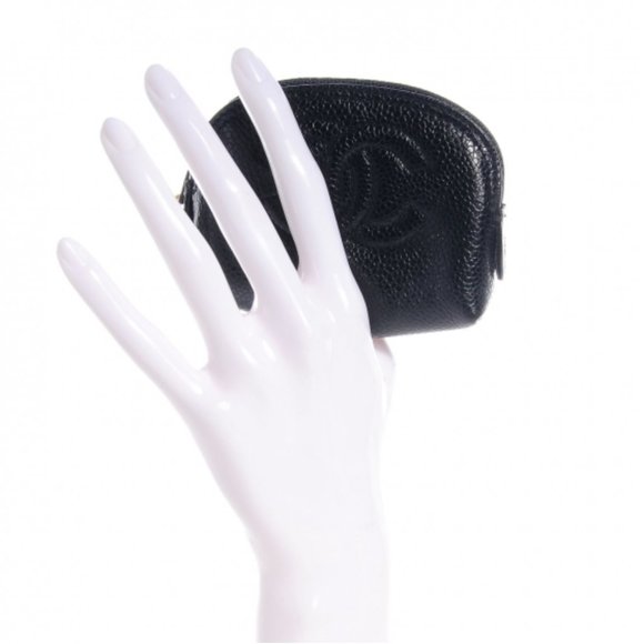 Chanel Caviar Leather CC Zip Coin Purse - Picture 8 of 8